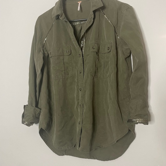 Free people off campus metallic details shirts‎ - Picture 4 of 9